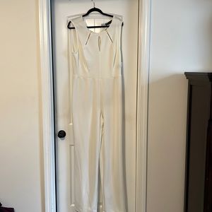 Wide Leg Jumpsuit- Ivory! Size 1- Fashion to Figure